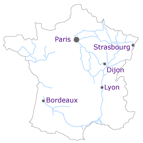 Frankreichkarte